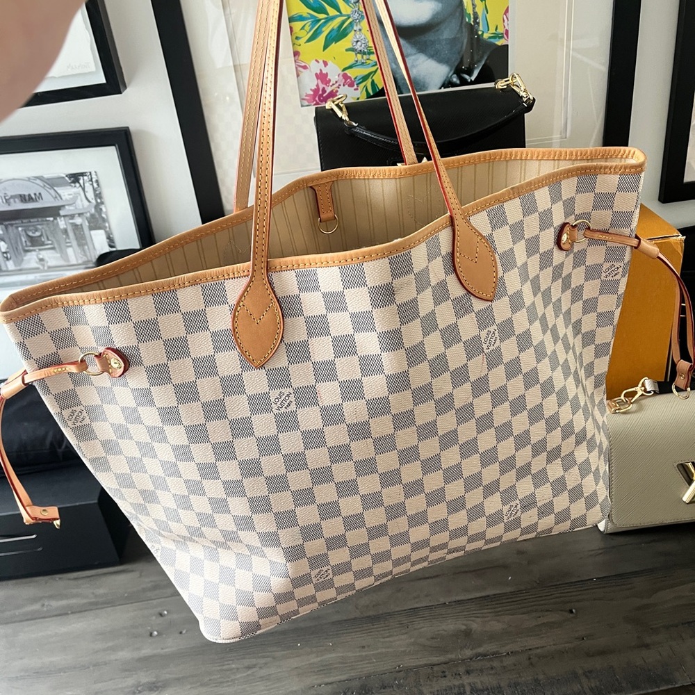 Louis Vuitton Never Full “XL” Checkered Tote Bag